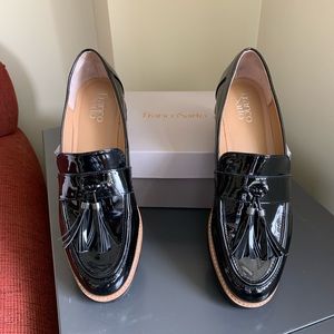 Franco Sarto patent leather loafers Like New! Sz10